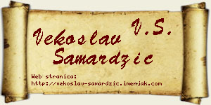Vekoslav Samardžić vizit kartica